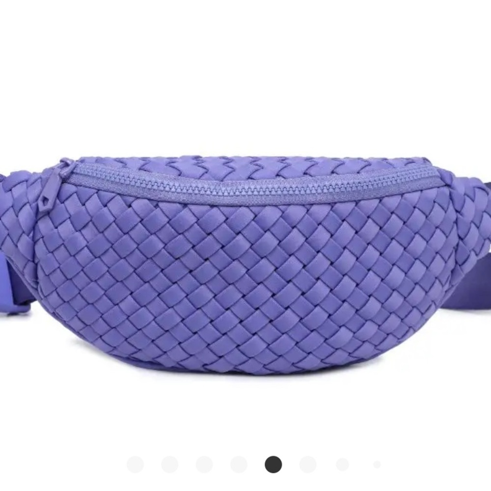 Periwinkle aim high woven neoprene belt Bag - Picture 2 of 12
